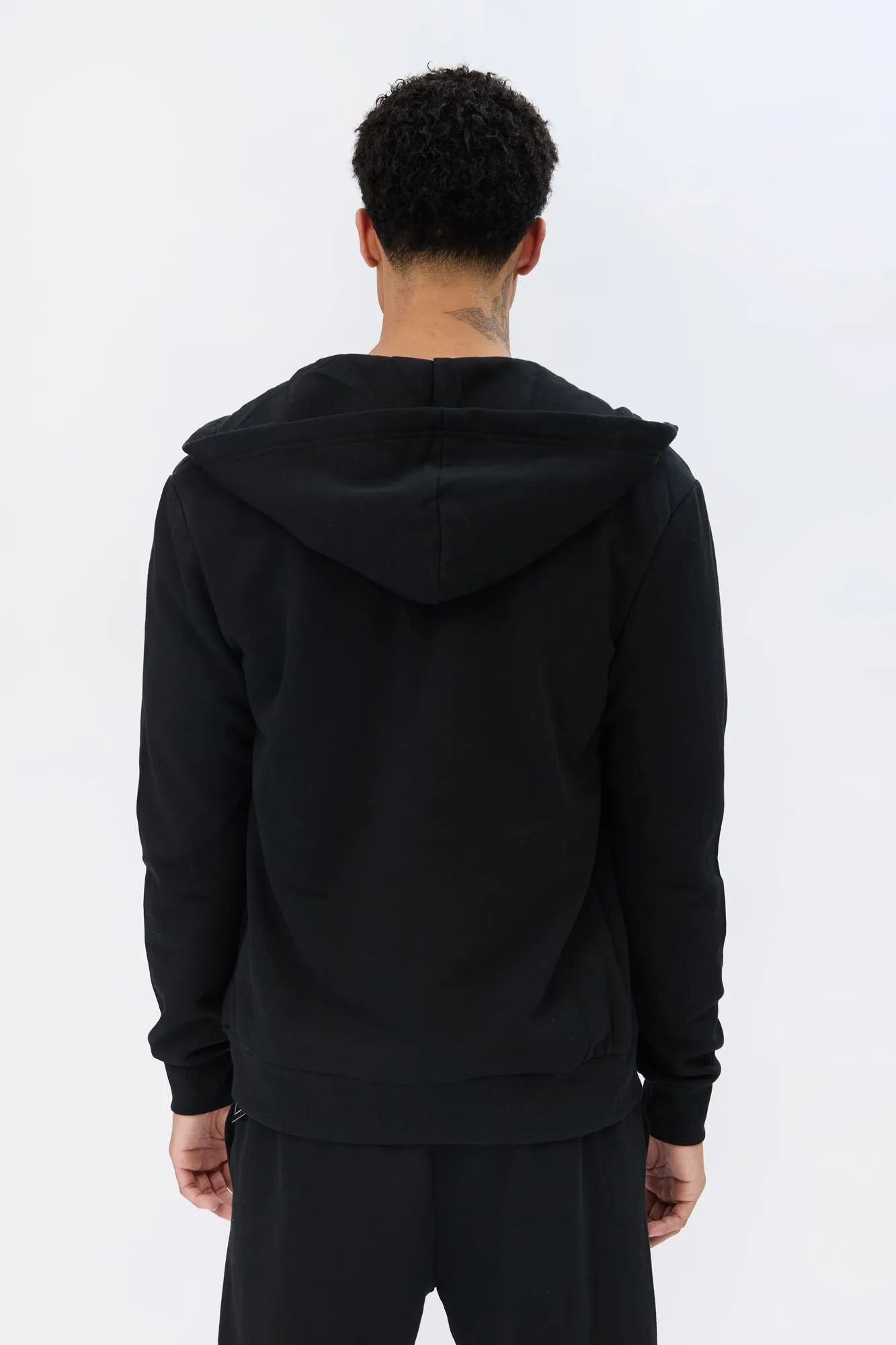 Zoo York Mens Embroidered Logo Zip-Up Hoodie