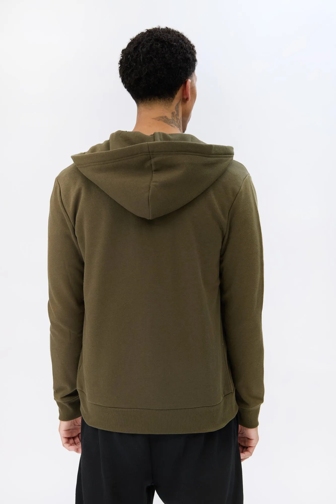 Zoo York Mens Embroidered Logo Zip-Up Hoodie