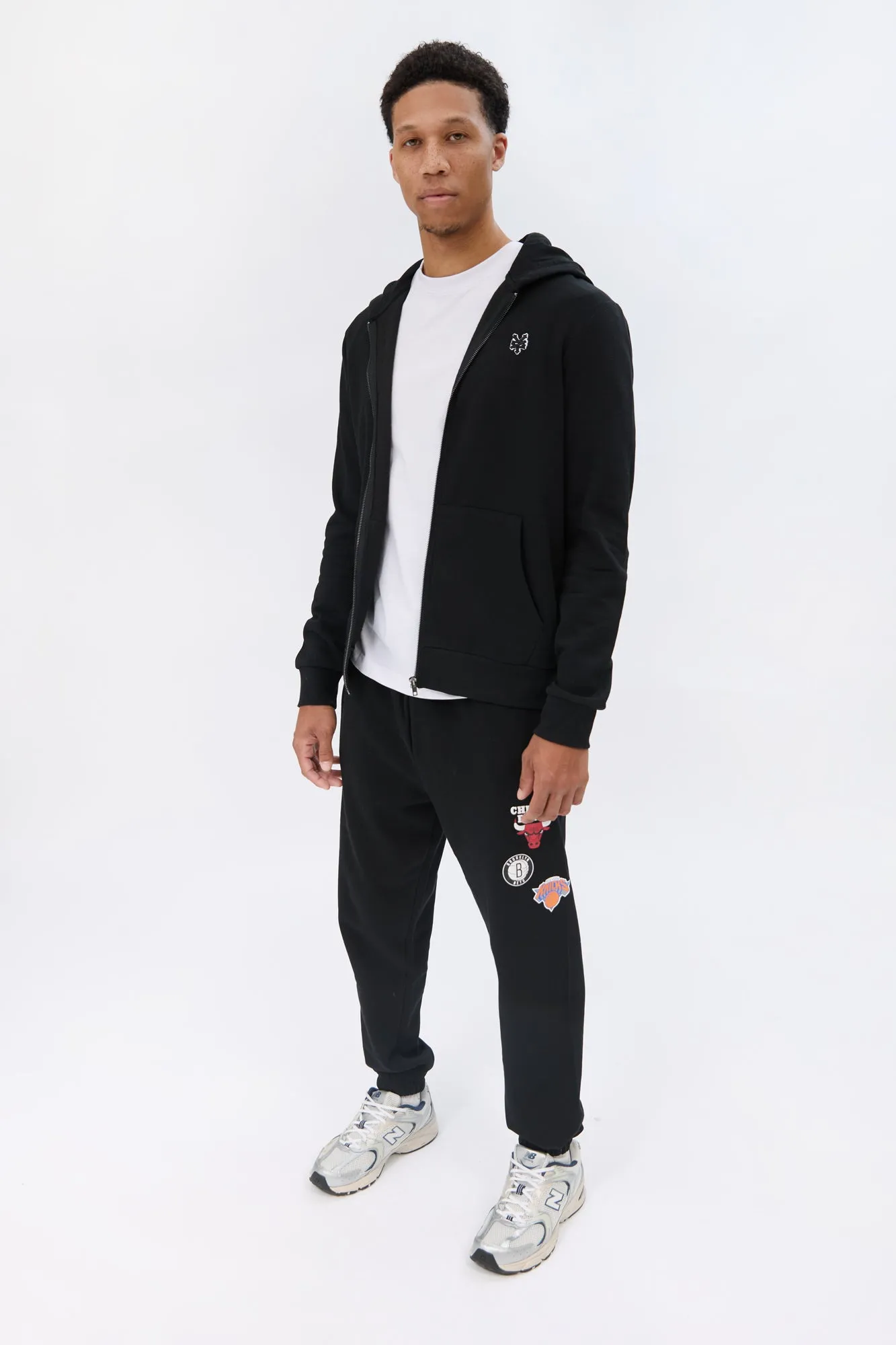 Zoo York Mens Embroidered Logo Zip-Up Hoodie