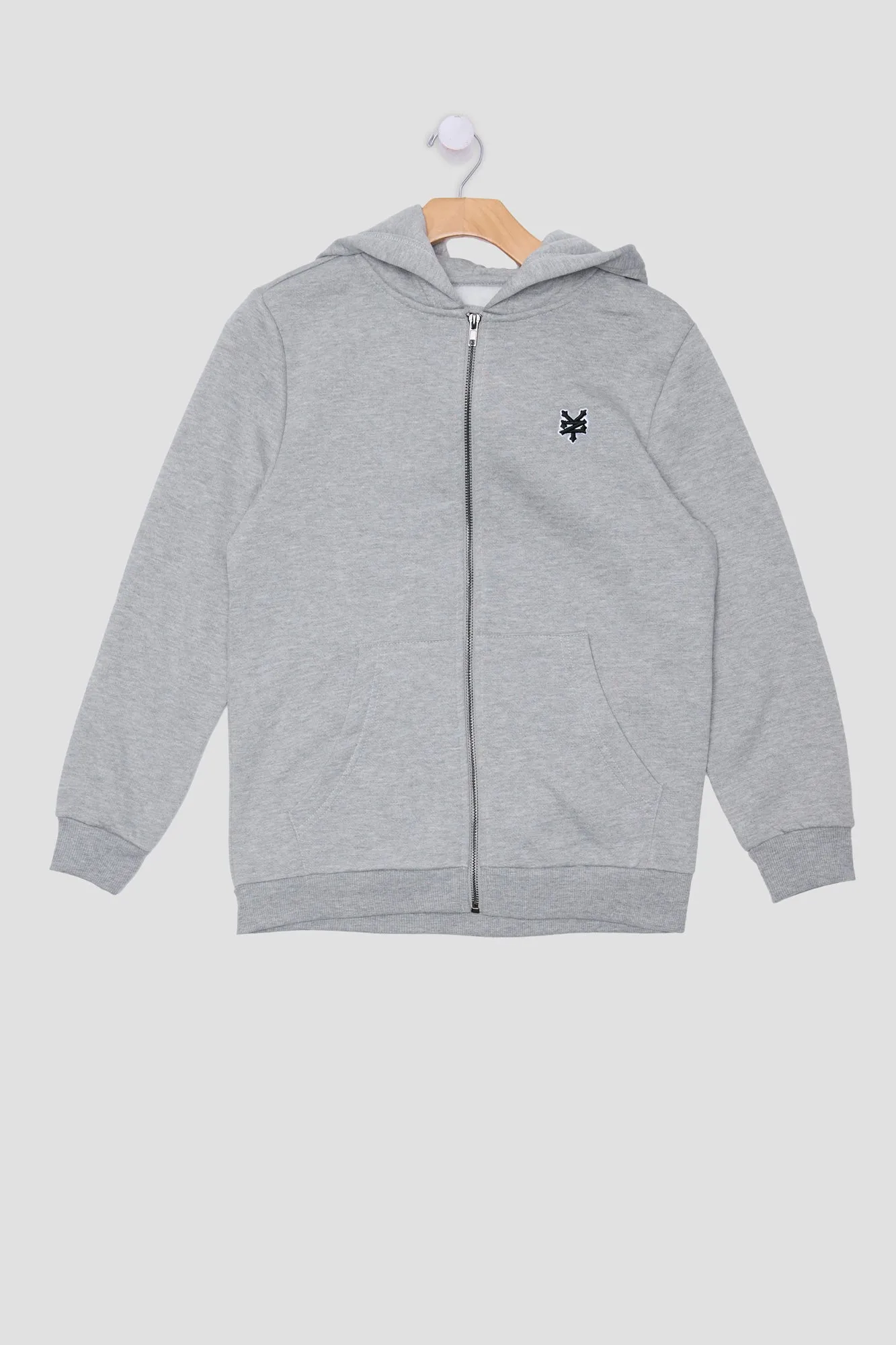 Zoo York Youth Embroidered Logo Zip-Up Hoodie